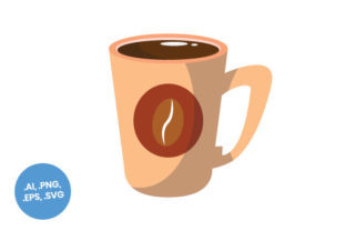 Coffee Cup Flat Icon: A Versatile Graphics & Icons Asset
