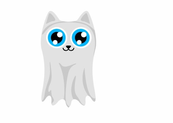 Cute Ghost Cat SVG: A Graphics & Crafts Asset Review