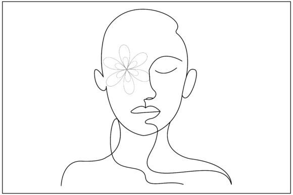 Floral Face Eye Line Art: A Graphics & Illustrations Review