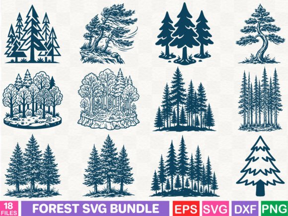 Forest SVG Bundle: Versatile Graphics & Illustrations for Sellers