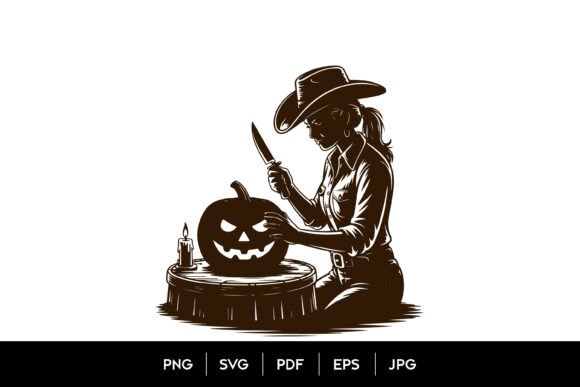 Halloween Pumpkin Carving SVG Graphics & Illustrations