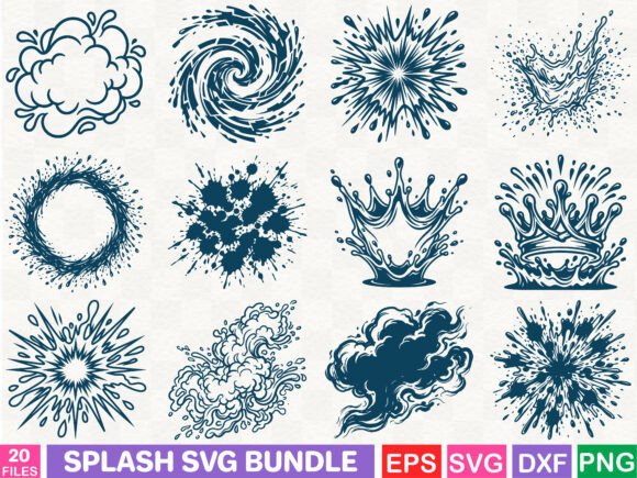 Splash SVG Bundle: Graphics & Illustrations for Brand Impact