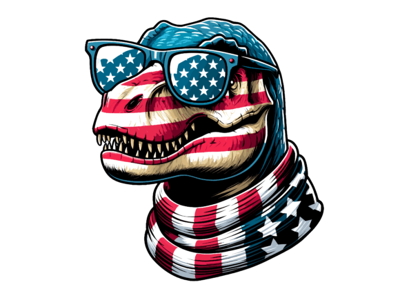 T Rex 4th of July USA Flag T-Shirt Designs: Graphics Review