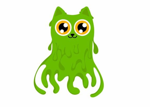 Сute Green Slime Cat Svg Review: Halloween Crafts Graphics
