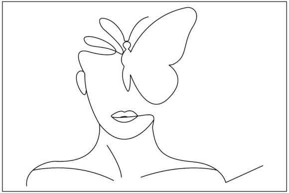 Woman Butterfly Transformation: Graphics & Illustrations